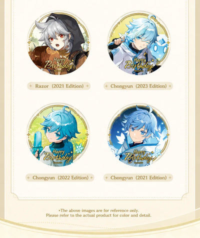 Genshin Day of Destiny Series Character Badge Multi Character Display