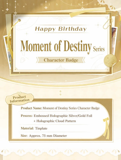Genshin Day of Destiny Series Vol.2 character badge full collection overview