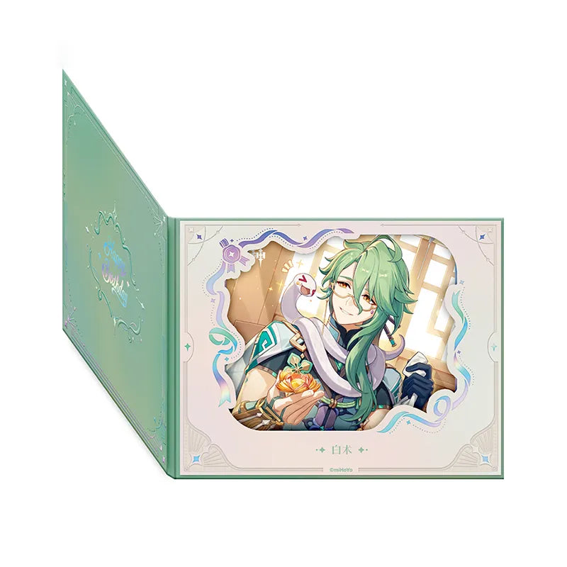 Genshin Impact Day of Destiny Series Baizhu Character Flip Window Paper