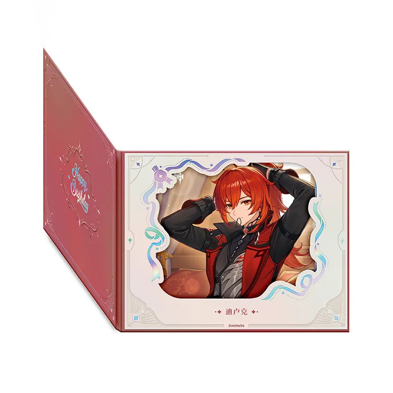 Genshin Impact Day of Destiny Series Diluc Character Flip Window Paper