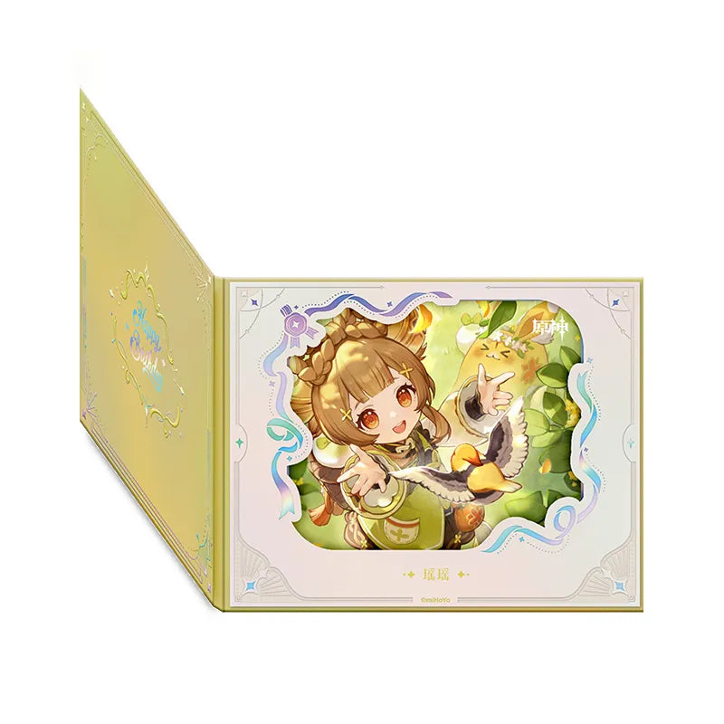 Genshin Impact Day of Destiny Series Yaoyao Character Flip Window Paper