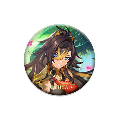 Genshin Impact Dehya character badge anime collectible pin