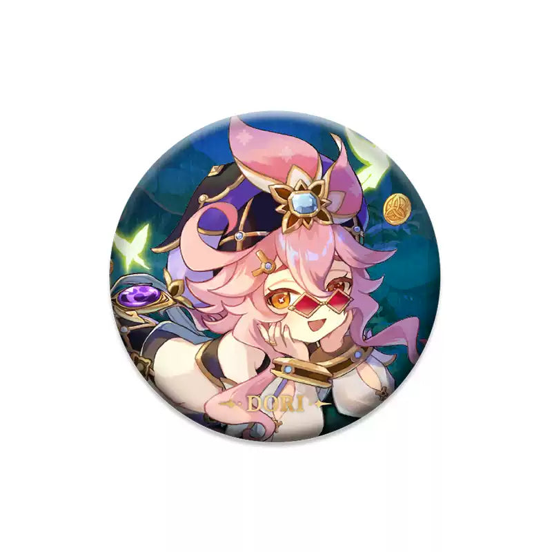 Genshin Impact Dori character badge anime collectible pin