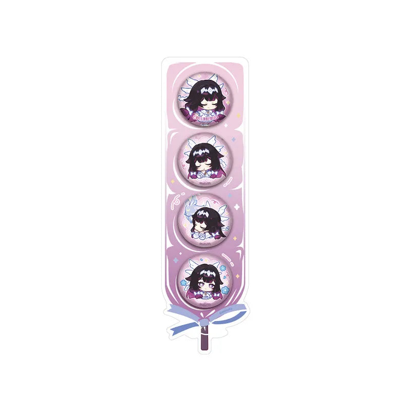 Dream Journey Columbina chibi candied hawthorn badge set