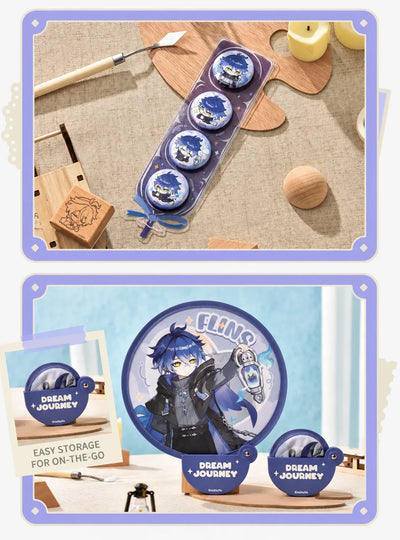 Flins acrylic storage box with Dream Journey collectibles