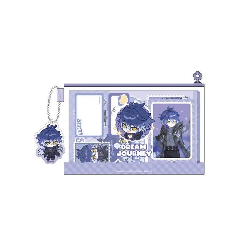 Genshin Impact Dream Journey Series Flins document pouch and sticker set