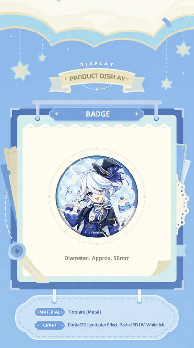 Furina Dream Journey multi-slot acrylic stand size and design details