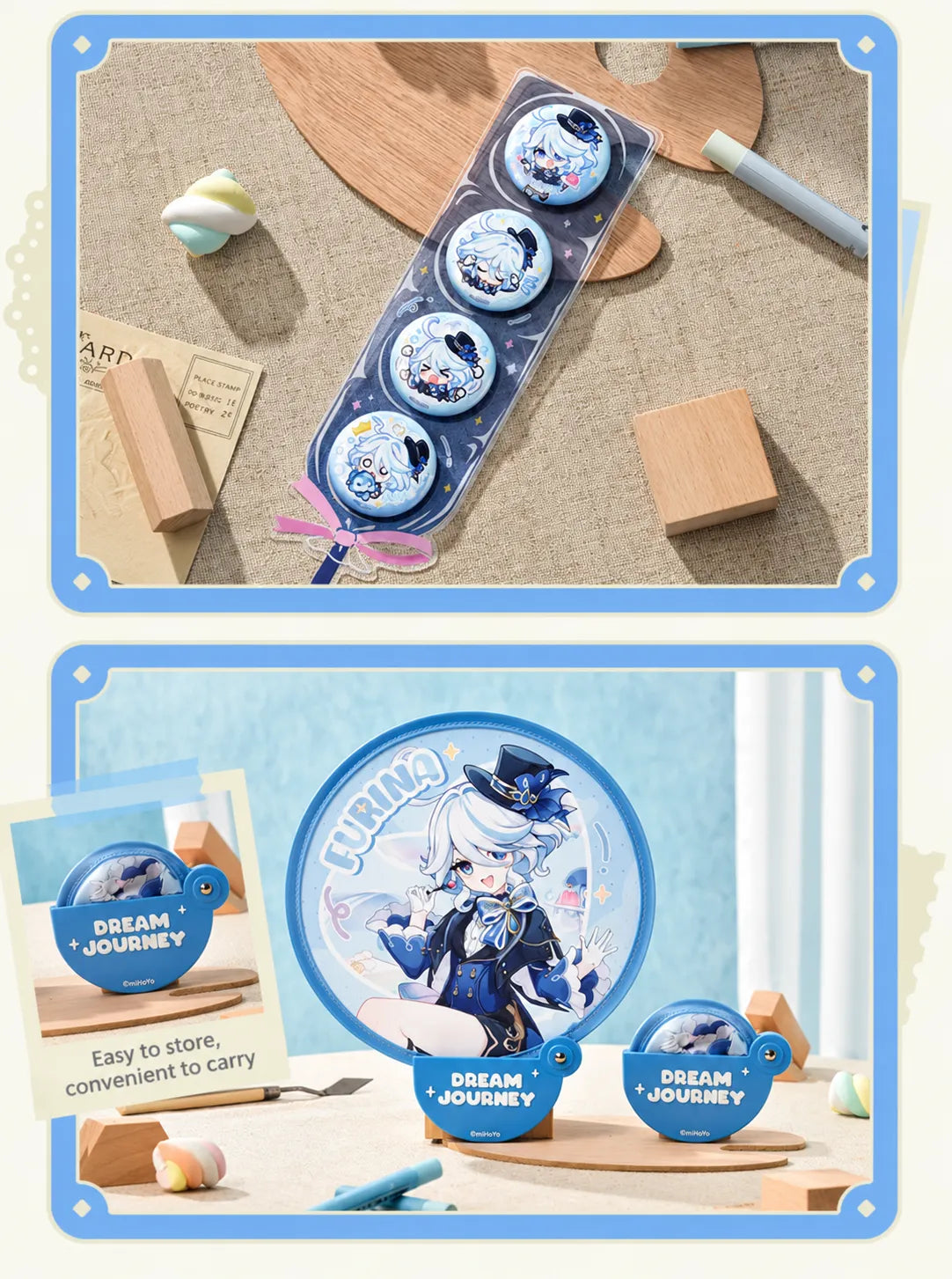 Furina Dream Journey acrylic storage box and collectible goods display