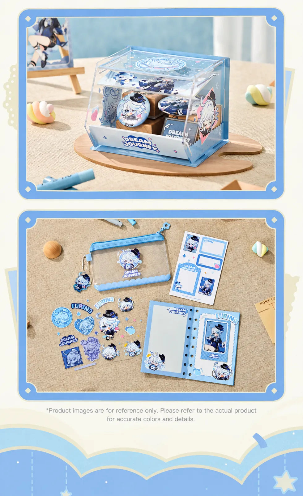 Genshin Impact Furina Dream Journey merchandise lifestyle display