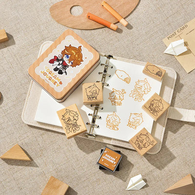Dream Journey Tartaglia merchandise collection with orange themed designs