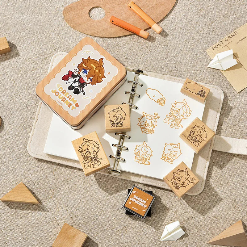 Dream Journey Tartaglia merchandise collection with orange themed designs