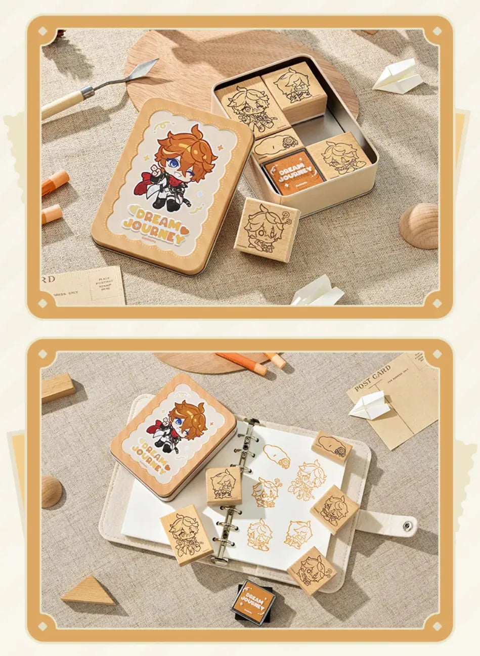 Tartaglia acrylic storage box filled with Dream Journey merchandise