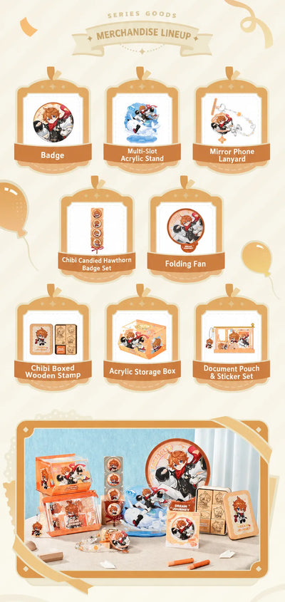 Tartaglia Dream Journey badge size and material details