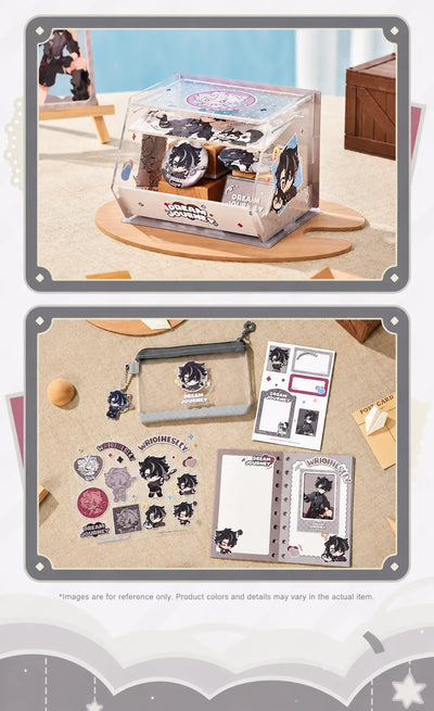 Wriothesley document pouch stickers and stationery displayed together
