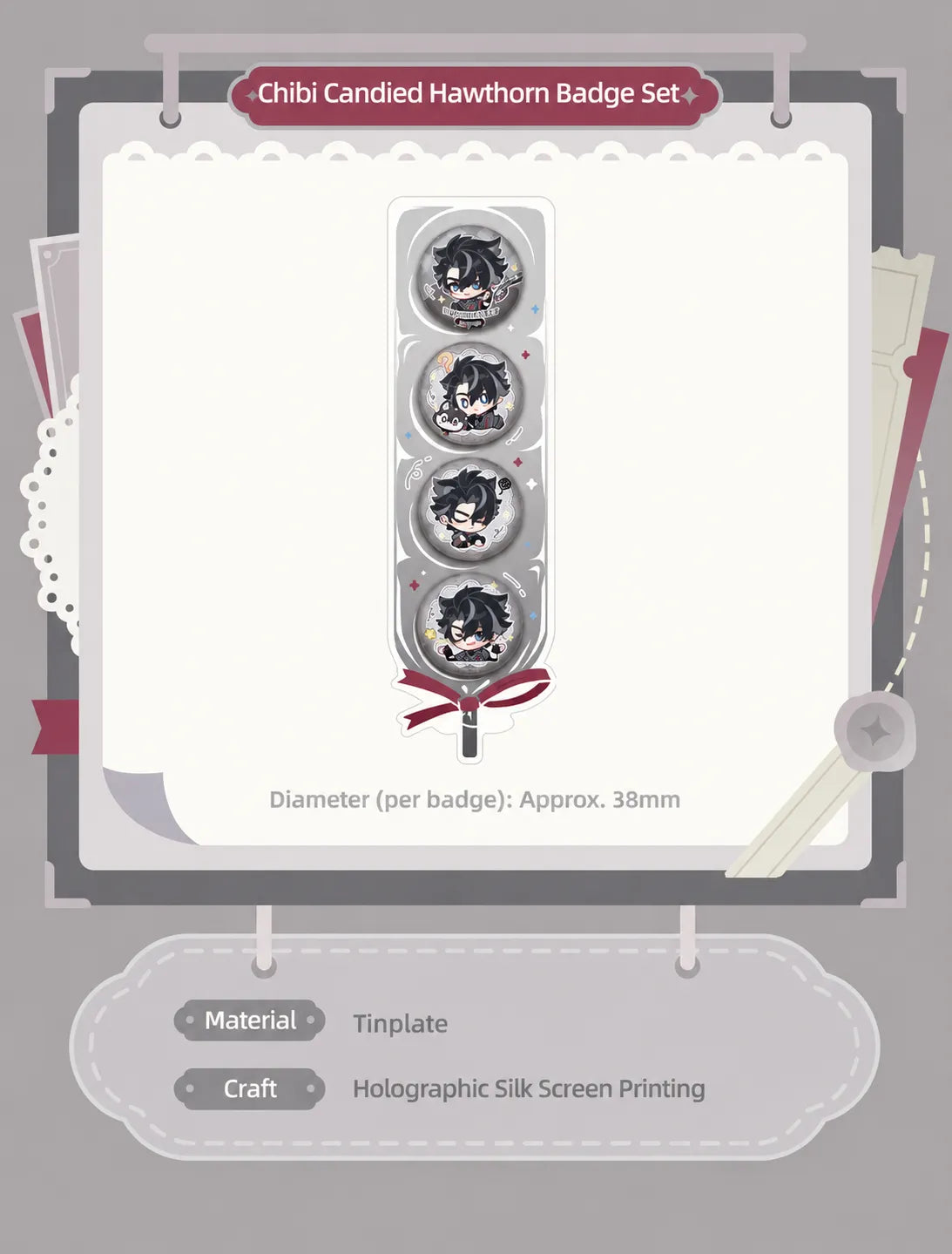 Wriothesley folding fan details and dimensions