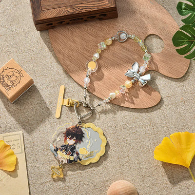 Zhongli Dream Journey Series merchandise with chibi character artwork