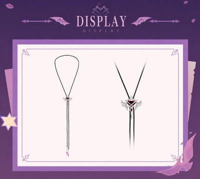 Durin bolo tie necklace with adjustable pull-through cord design