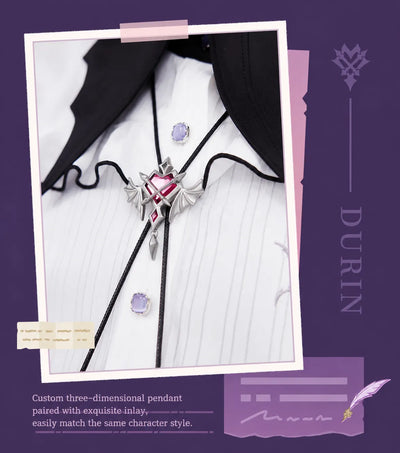 Durin bolo tie necklace styled with the Theme Impression Series outfit