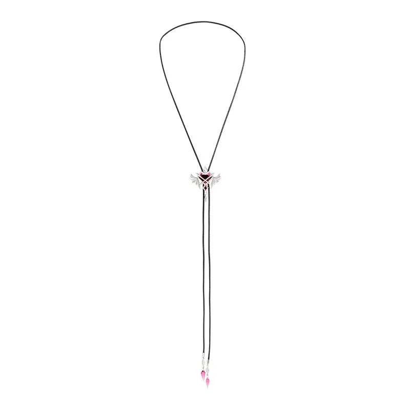 Genshin Impact Durin bolo tie necklace on white background