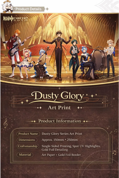 Genshin Impact dusty glory art print concert illustration full display overview