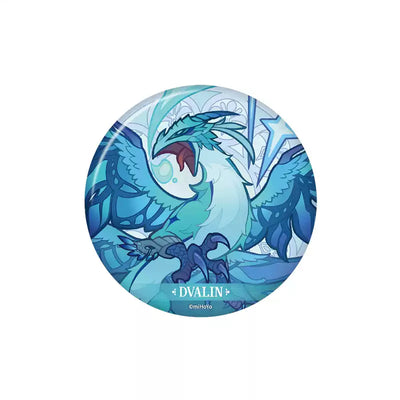 Genshin Impact Dvalin badge Whispering Blooms series collectible pin