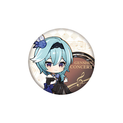 Genshin Impact Echoes of Ages Eula chibi pin badge concert style collectible