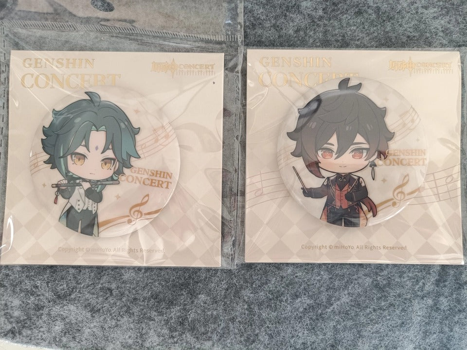 Genshin Impact Echoes of Ages Pin Badge Chibi Coleção