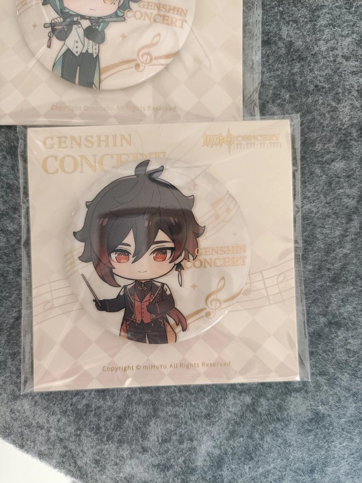 Genshin Impact Echoes of Ages Pin Badge Chibi Coleção