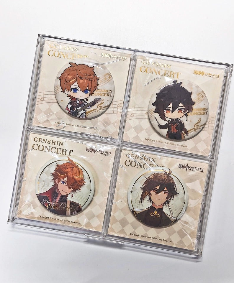 Genshin Impact Echoes of Ages Pin Badge Chibi Coleção