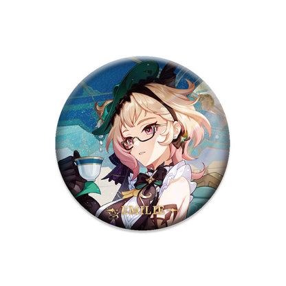 Genshin Impact Emilie character badge anime collectible pin