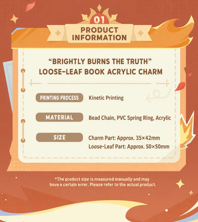 Enjou Brightly Burns the Truth acrylic book charm cover display