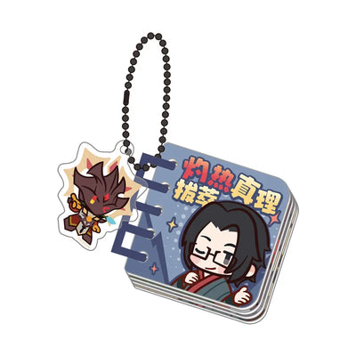 Genshin Impact Enjou acrylic book charm with loose-leaf booklet