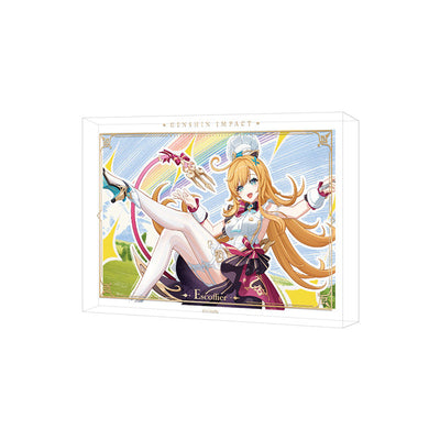 Genshin Impact acrylic PV series framed artwork Escoffier character display