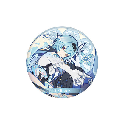 Genshin Impact Eula badge Whispering Blooms series collectible pin