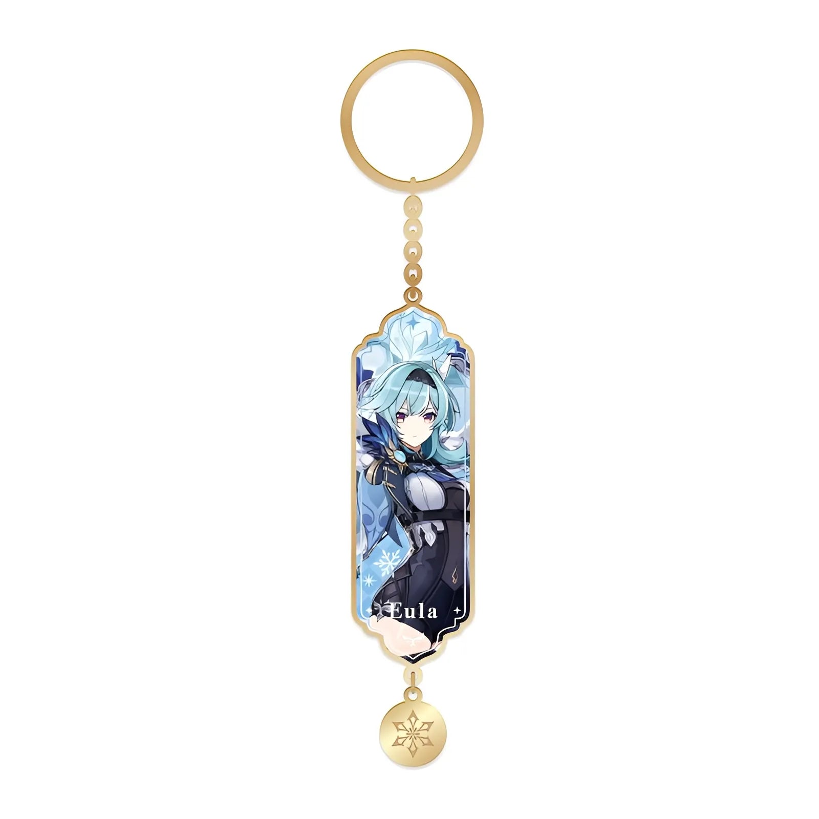 Genshin Impact Eula character illustration metal epoxy keychain charm