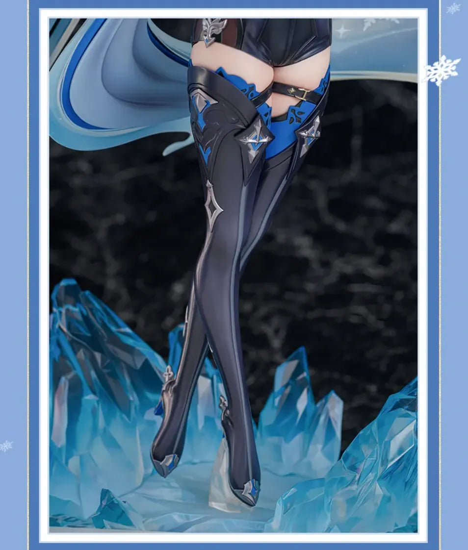 Eula collectible figure showing blue crystalline base and dynamic pose
