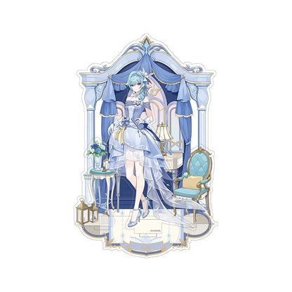 Genshin Impact Eula Resplendent Feast layered acrylic scene stand featuring detailed decorative backdrop and character display
