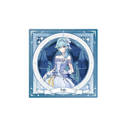 Genshin Impact Eula Resplendent Feast multifunctional storage cloth featuring decorative circular character artwork and icy blue design