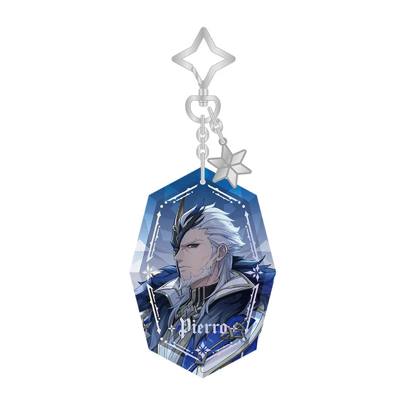 Pierro acrylic charm from the Genshin Impact Everwinter Without Mercy Series