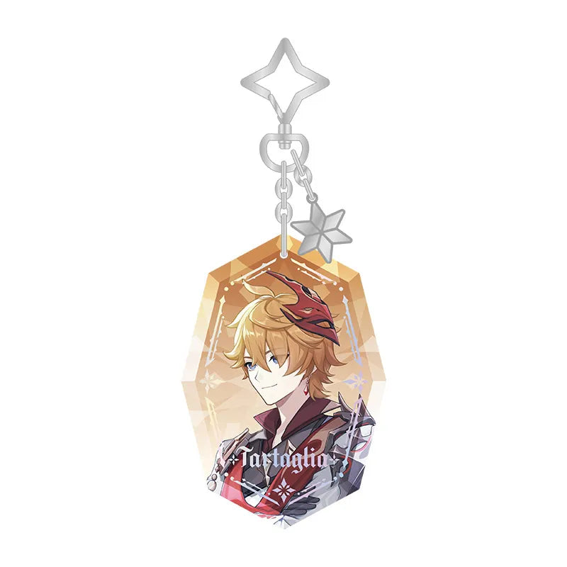 Tartaglia acrylic charm from the Genshin Impact Everwinter Without Mercy Series