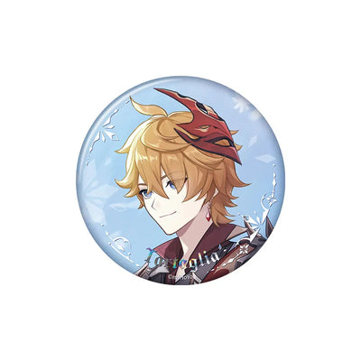 Tartaglia badge from the Genshin Impact Everwinter Without Mercy Series