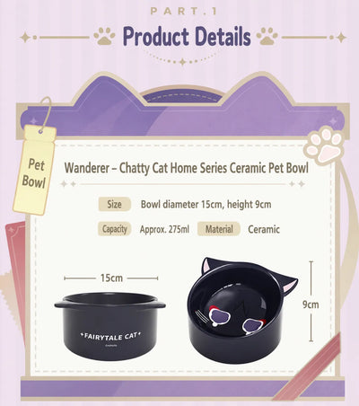 Genshin Impact Lyney fairytale cat bowl cute cat ear shape character themed design