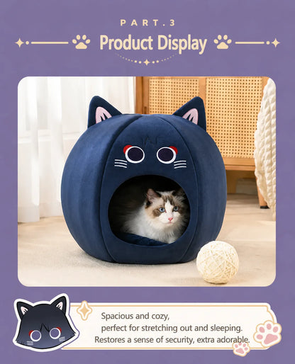pet house inner space suitable for small cats comfortable sleeping environment