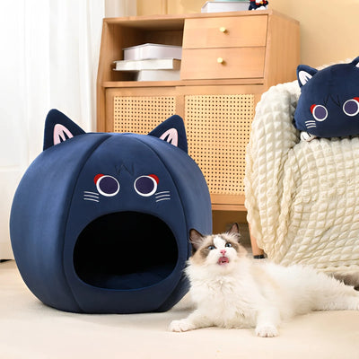 Genshin Impact Lyney pet house fairytale cat series cozy cat bed front view
