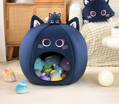 Lyney pet house side view stable structure rounded shape cat cave design
