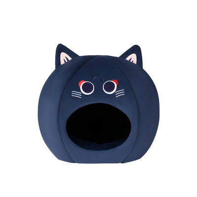 Genshin Impact Lyney pet house lifestyle scene cozy indoor cat sleeping bed