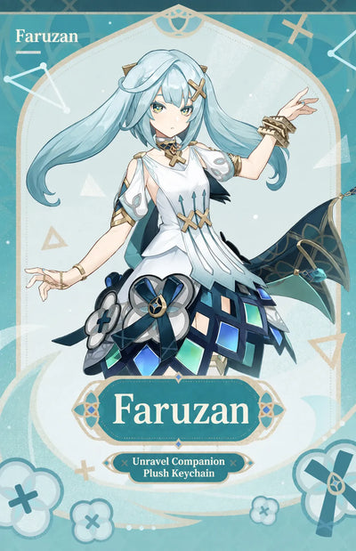 Faruzan Unravel Companion Plush Keychain character design details