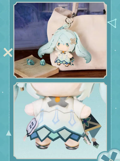 Faruzan plush keychain displayed beside a decorative cactus