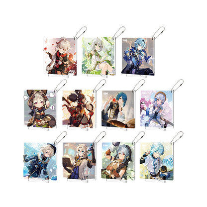 Genshin Impact Fated Day acrylic coaster series overview display