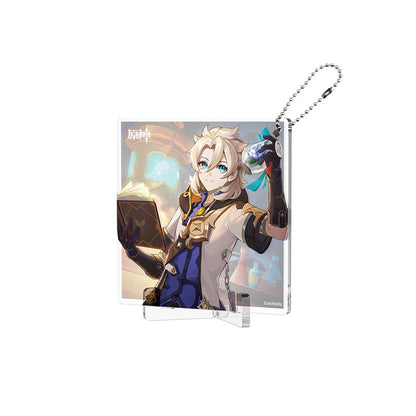 Genshin Impact Fated Day Albedo acrylic coaster birthday design